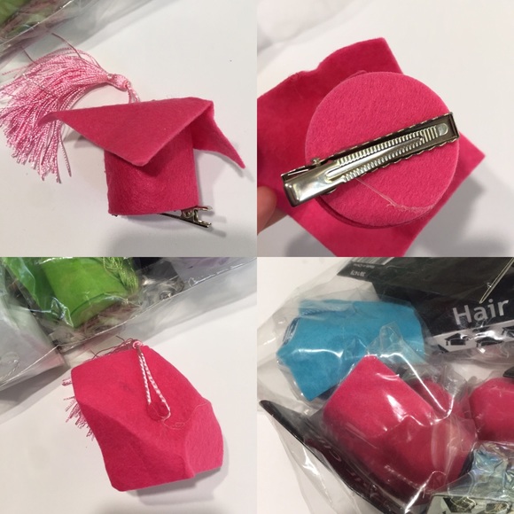🆕 Mini Graduation Caps Clip On Party Hats (12 ct) - Picture 7 of 8
